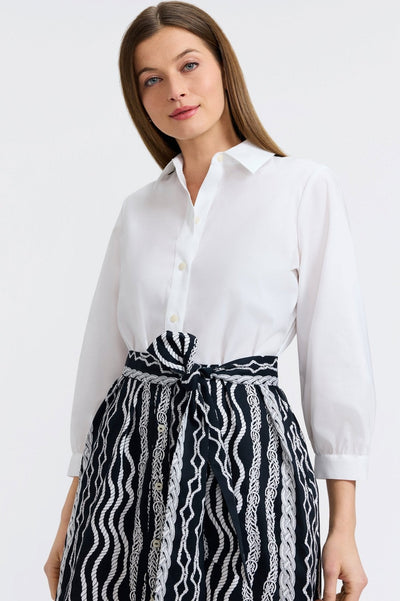 Esther Braided Belts 3/4 Sleeve Dress