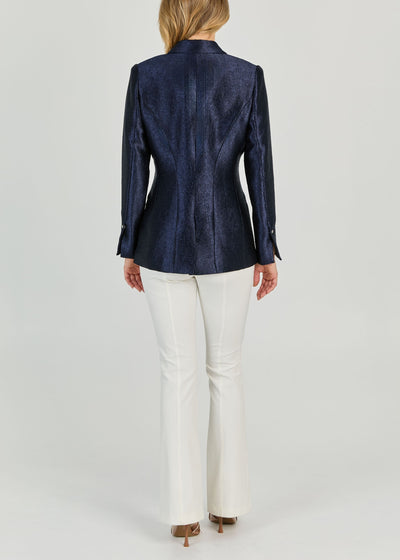 METALLIC TEXTURED VISCOSE JACKET