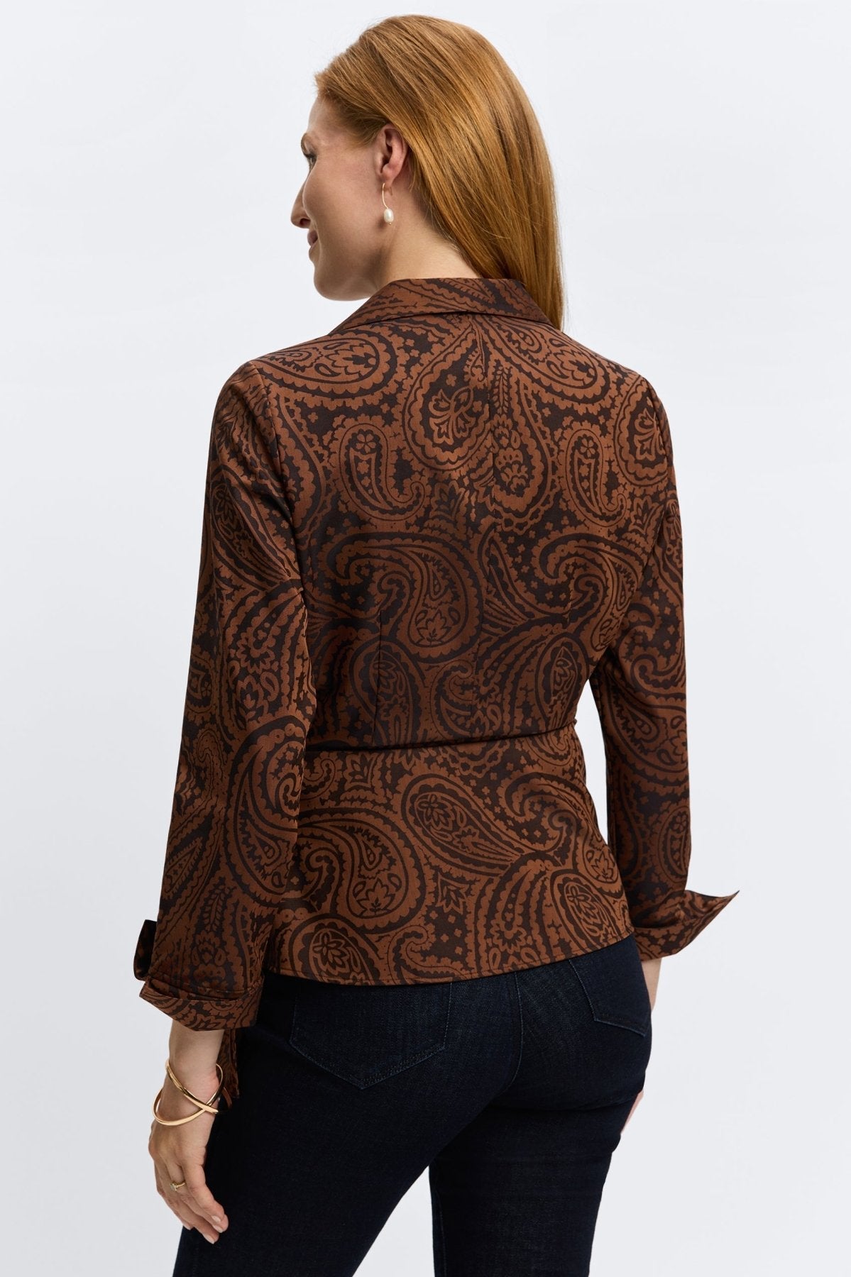 #color_Macchiato Paisley Jacquard