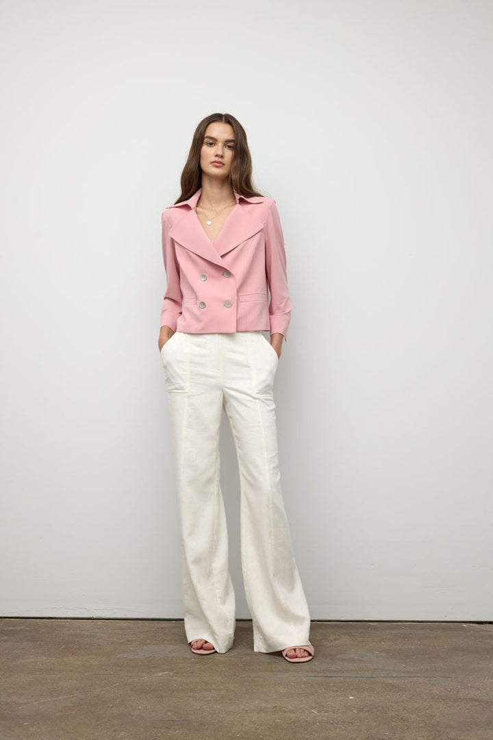 Short jacket with trench detail