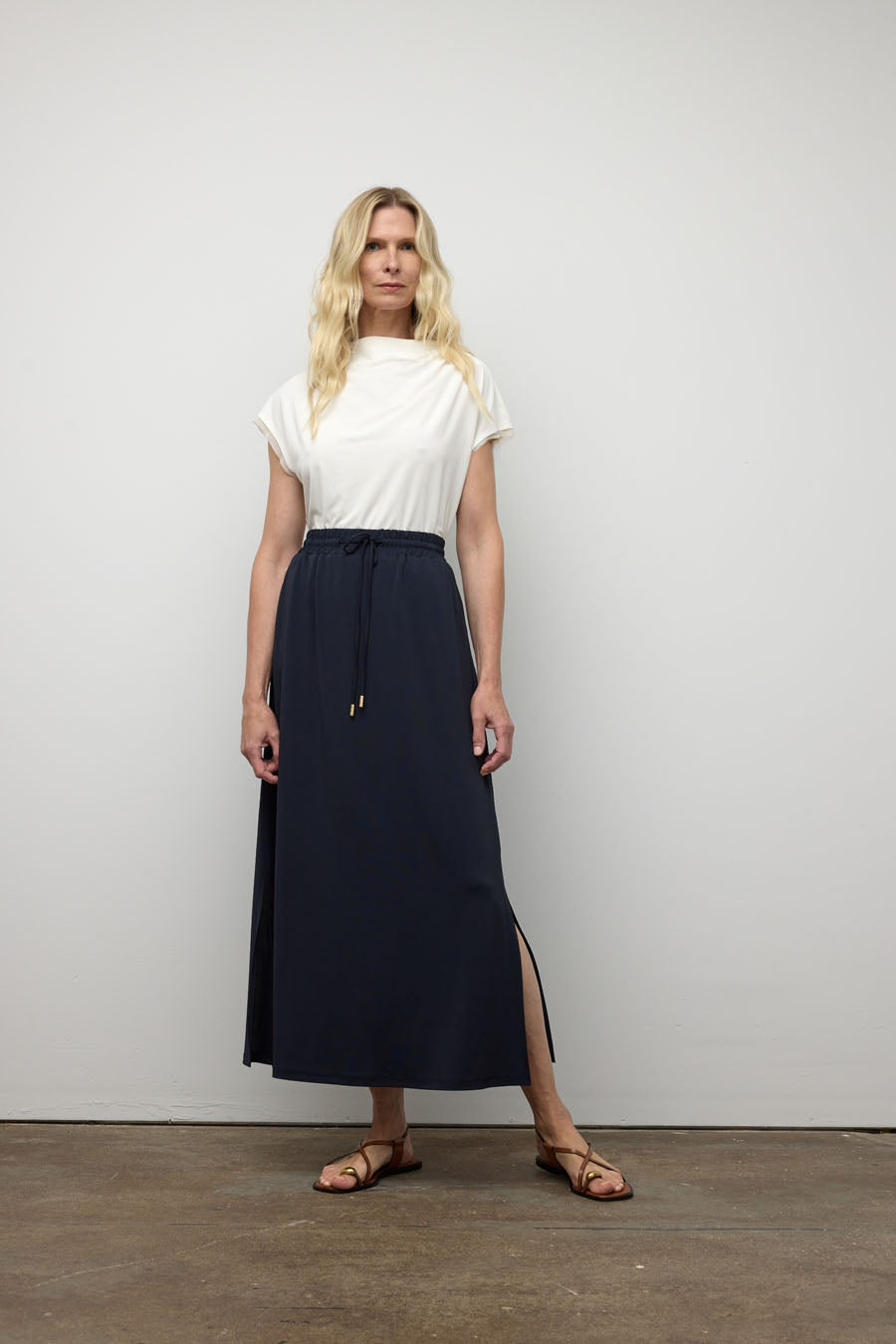 Shirring top with combo
