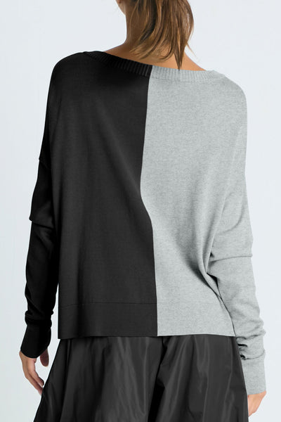 Pima Cotton 1/2 Whipped Crewneck Sweater