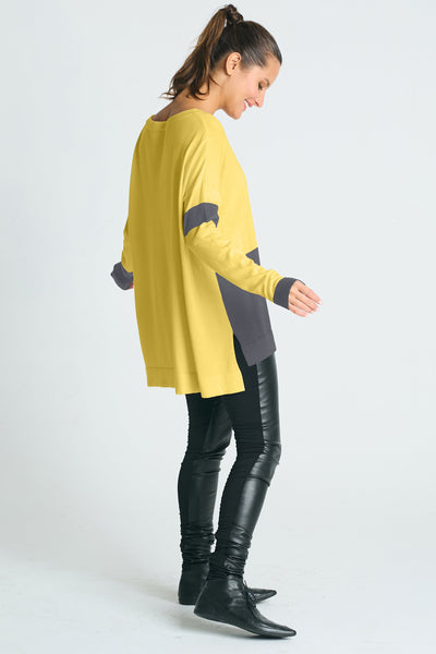 Pima Cotton Mod Graphic Crewneck Sweater