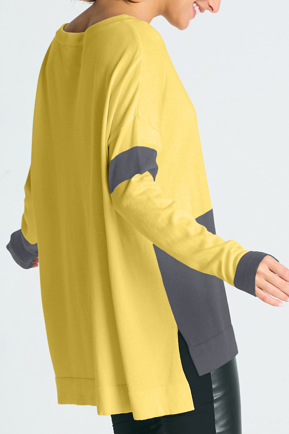 Pima Cotton Mod Graphic Crewneck Sweater