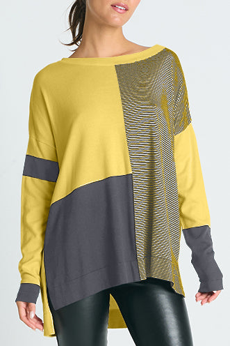 Pima Cotton Mod Graphic Crewneck Sweater