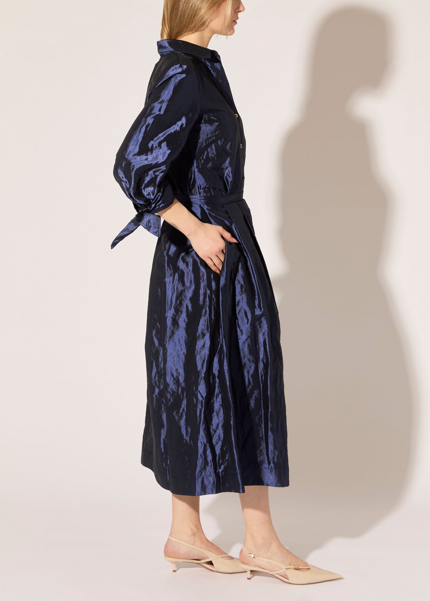 Metallic Taffeta Skirt