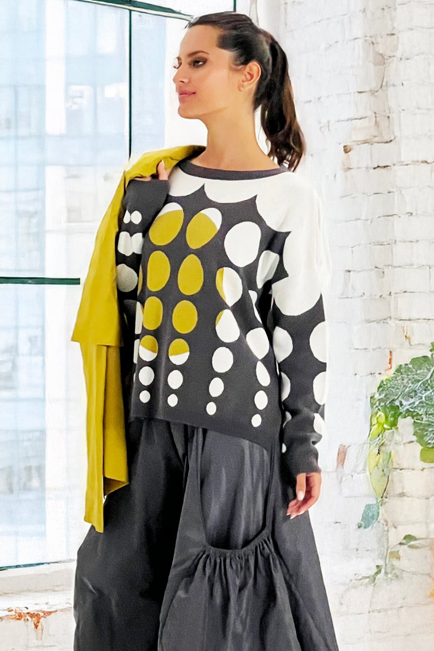 Pima Cotton Inner Circle Crewneck Sweater