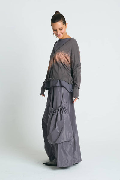 Pima Cotton Bleached Cardi