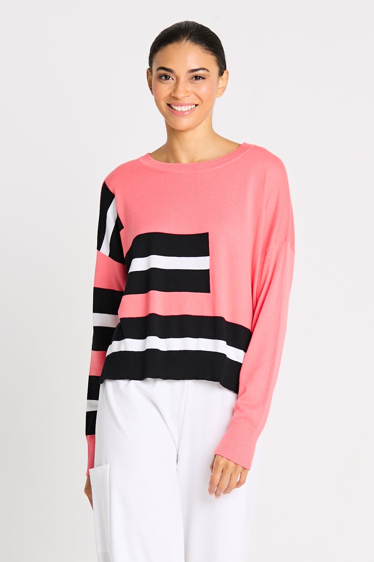Pima Cotton Athletic Sweater
