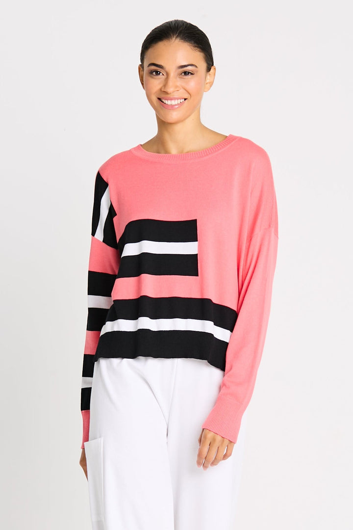 Pima Cotton Athletic Sweater