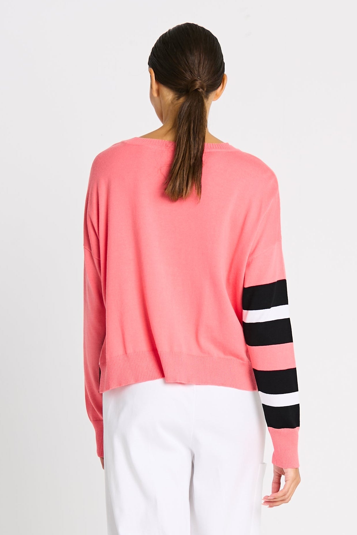 Pima Cotton Athletic Sweater