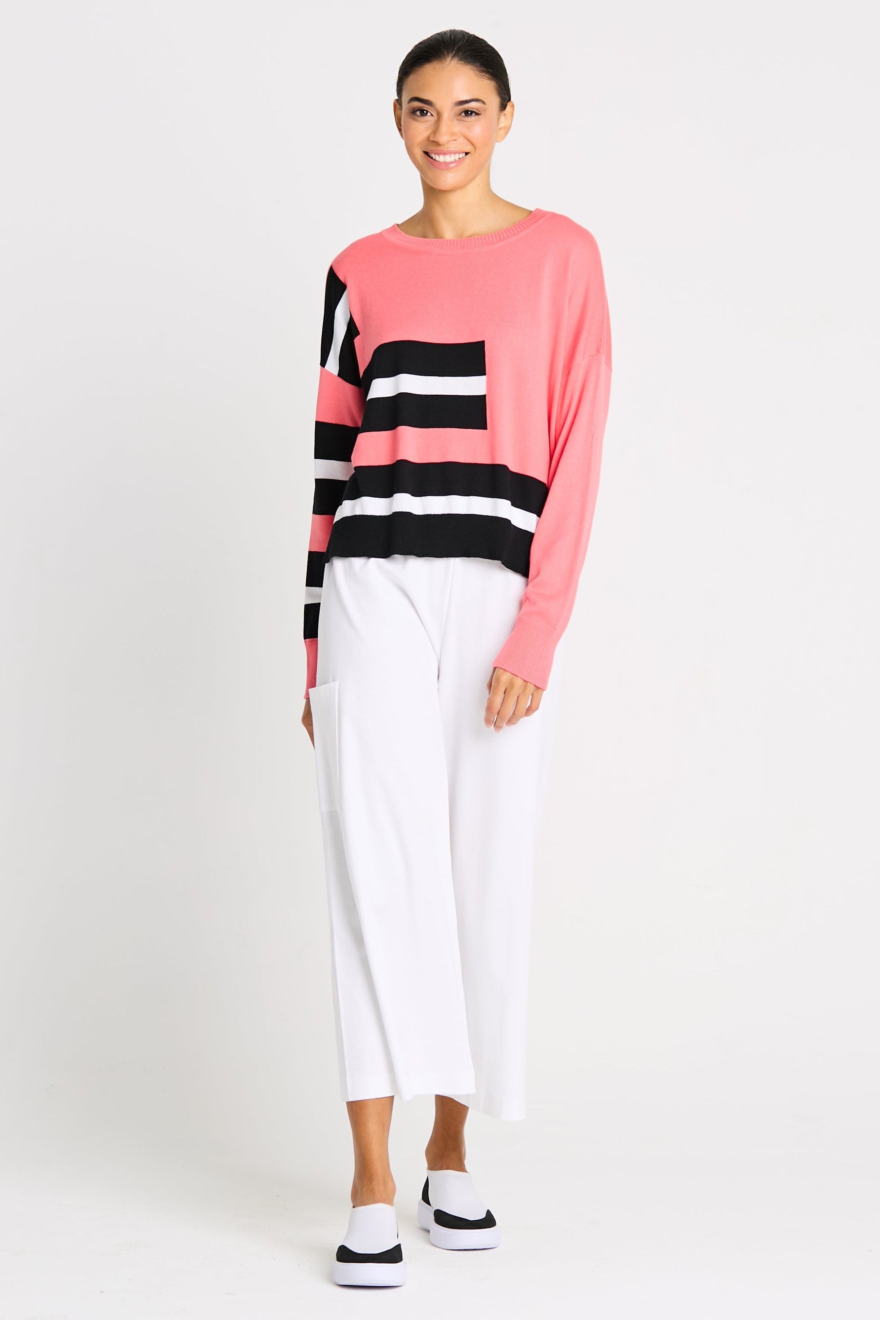 Pima Cotton Athletic Sweater
