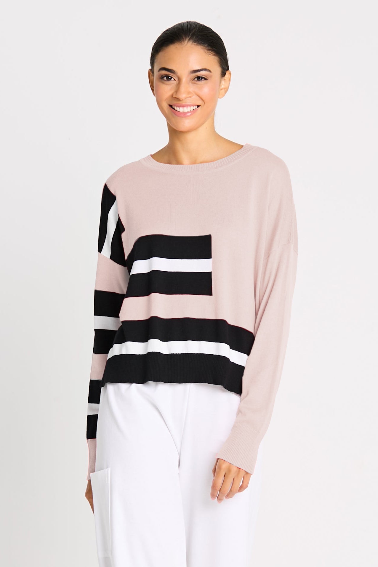 Pima Cotton Athletic Sweater