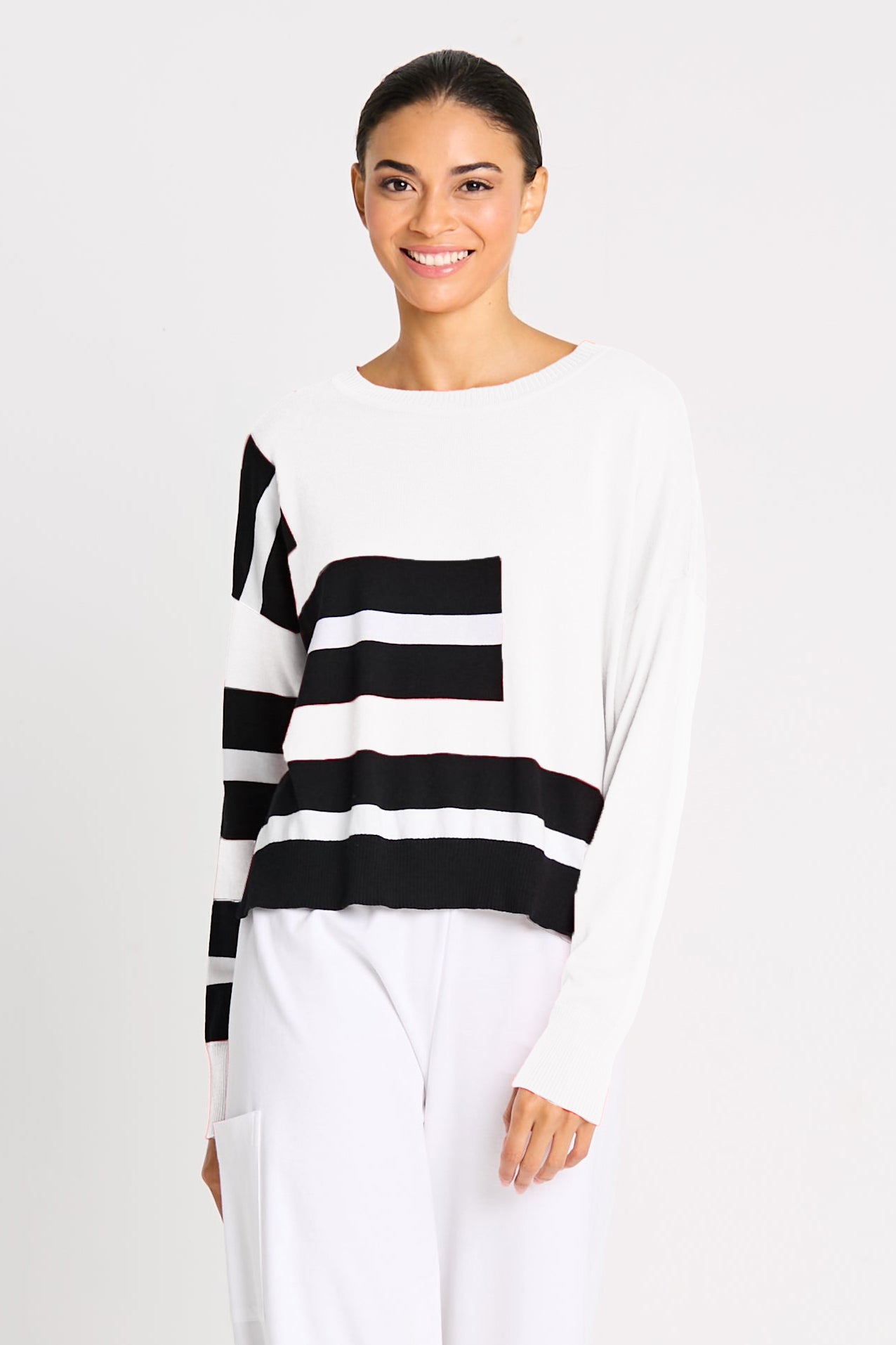 Pima Cotton Athletic Sweater