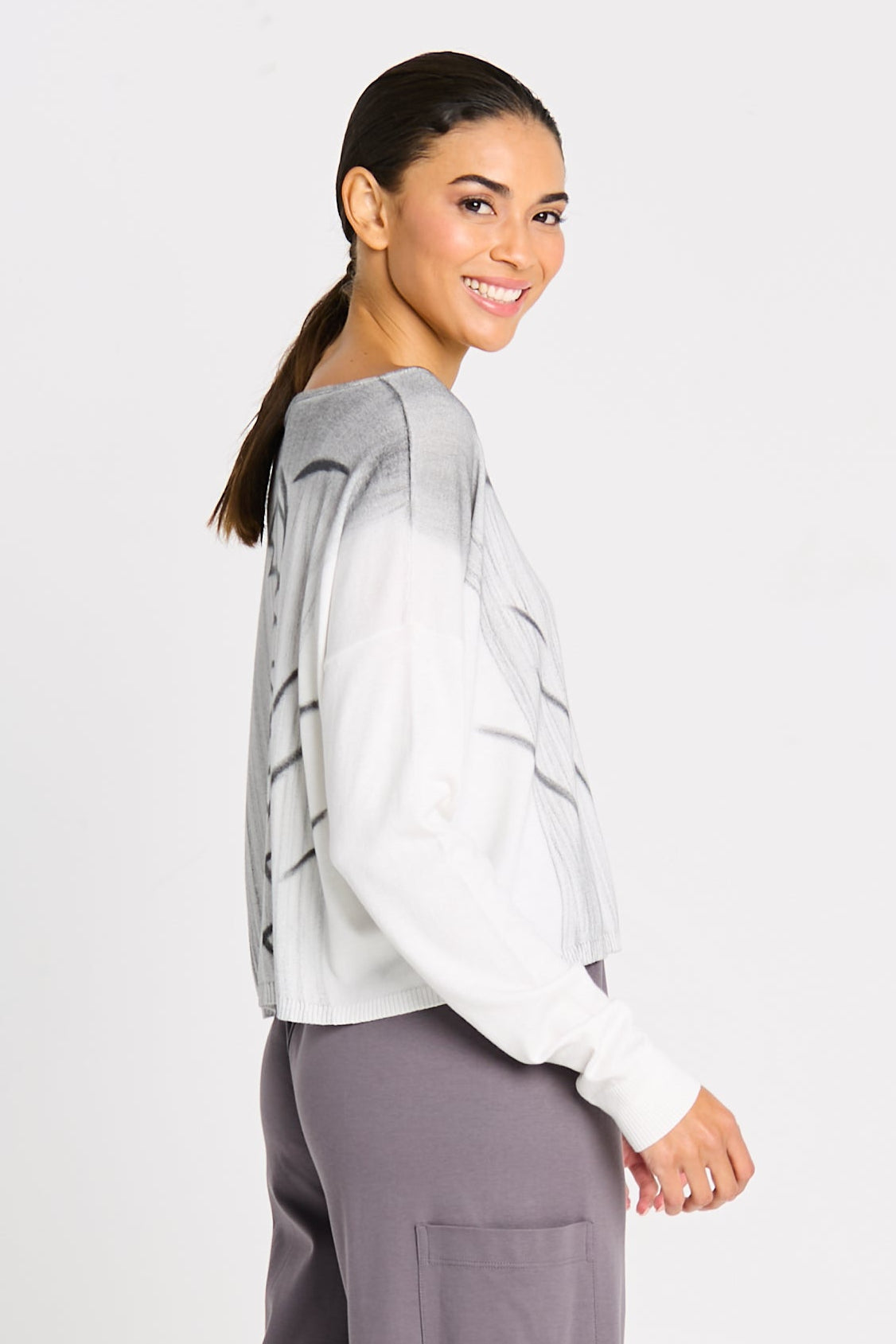 Pima Cotton Hieroglyphics Sweater
