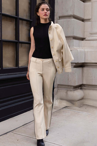 Winny Stripe Performance Twill Bootcut Pant