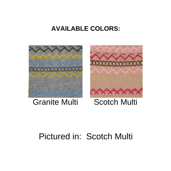 FAIRISLE ZIP MOCK CARDIGAN