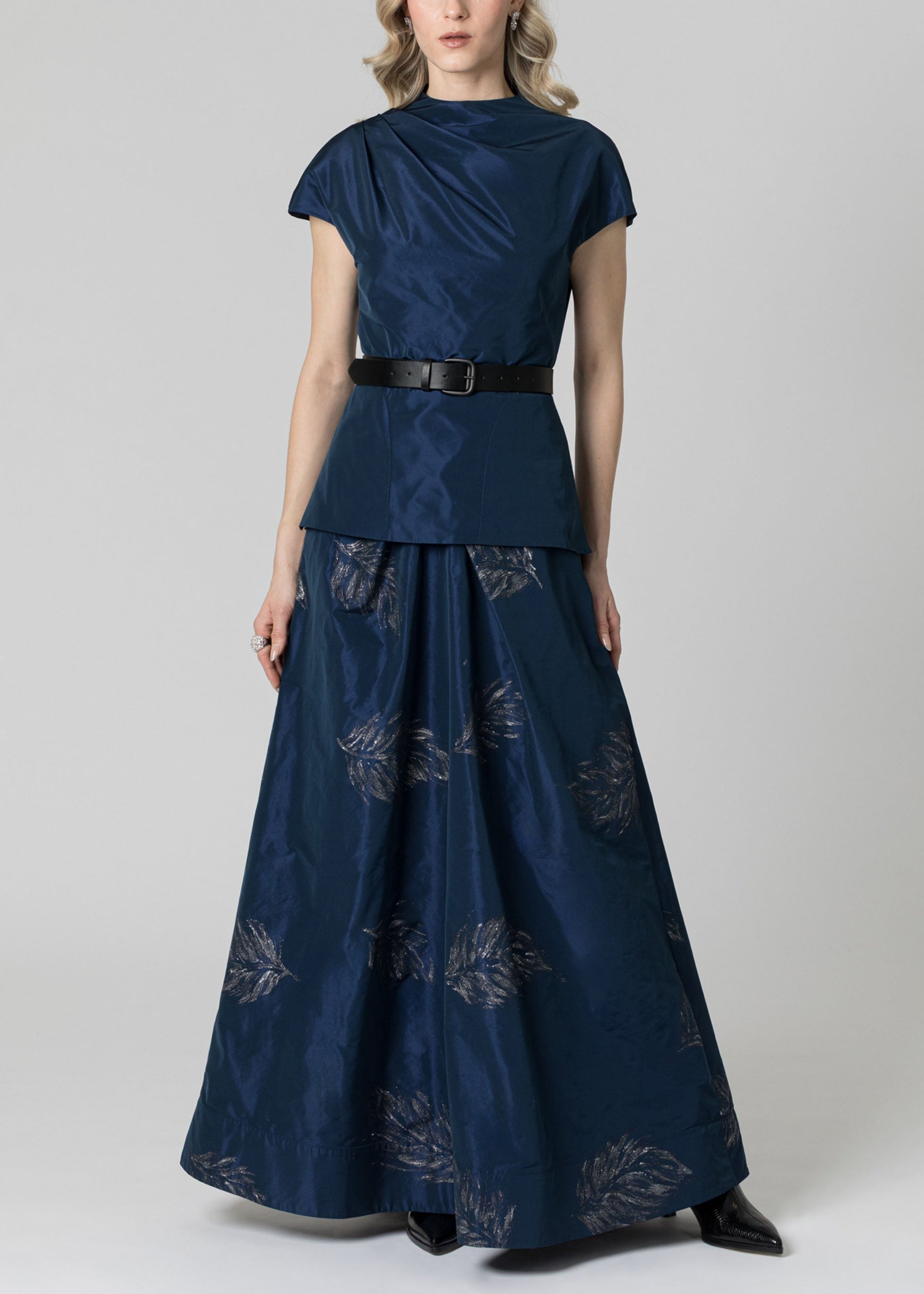 Painted Plume Taffeta Skirt - SHIPS 10.15