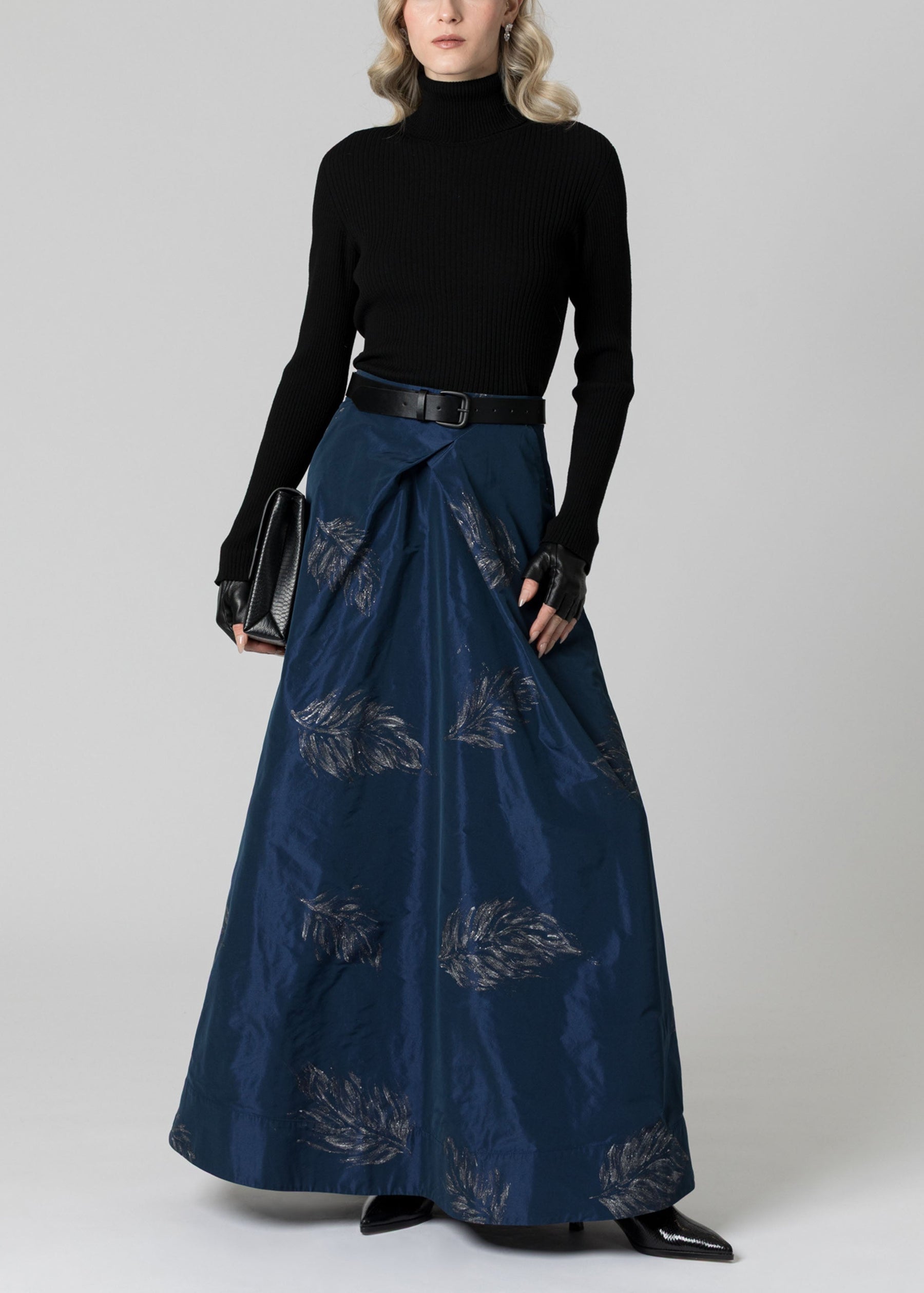 Painted Plume Taffeta Skirt - SHIPS 10.15