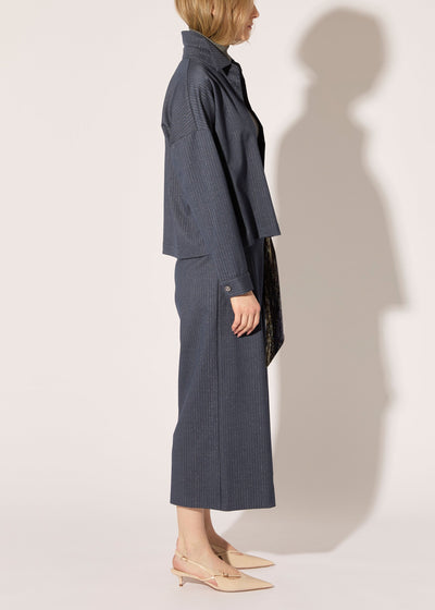 Twinkle Pinstripe Shacket - PREORDER