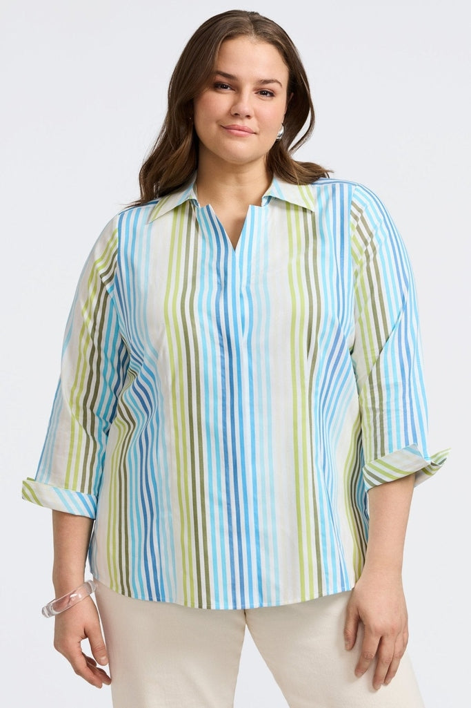 Taylor Plus No Iron Pinpoint 3/4 Sleeve Shirt (Backup)