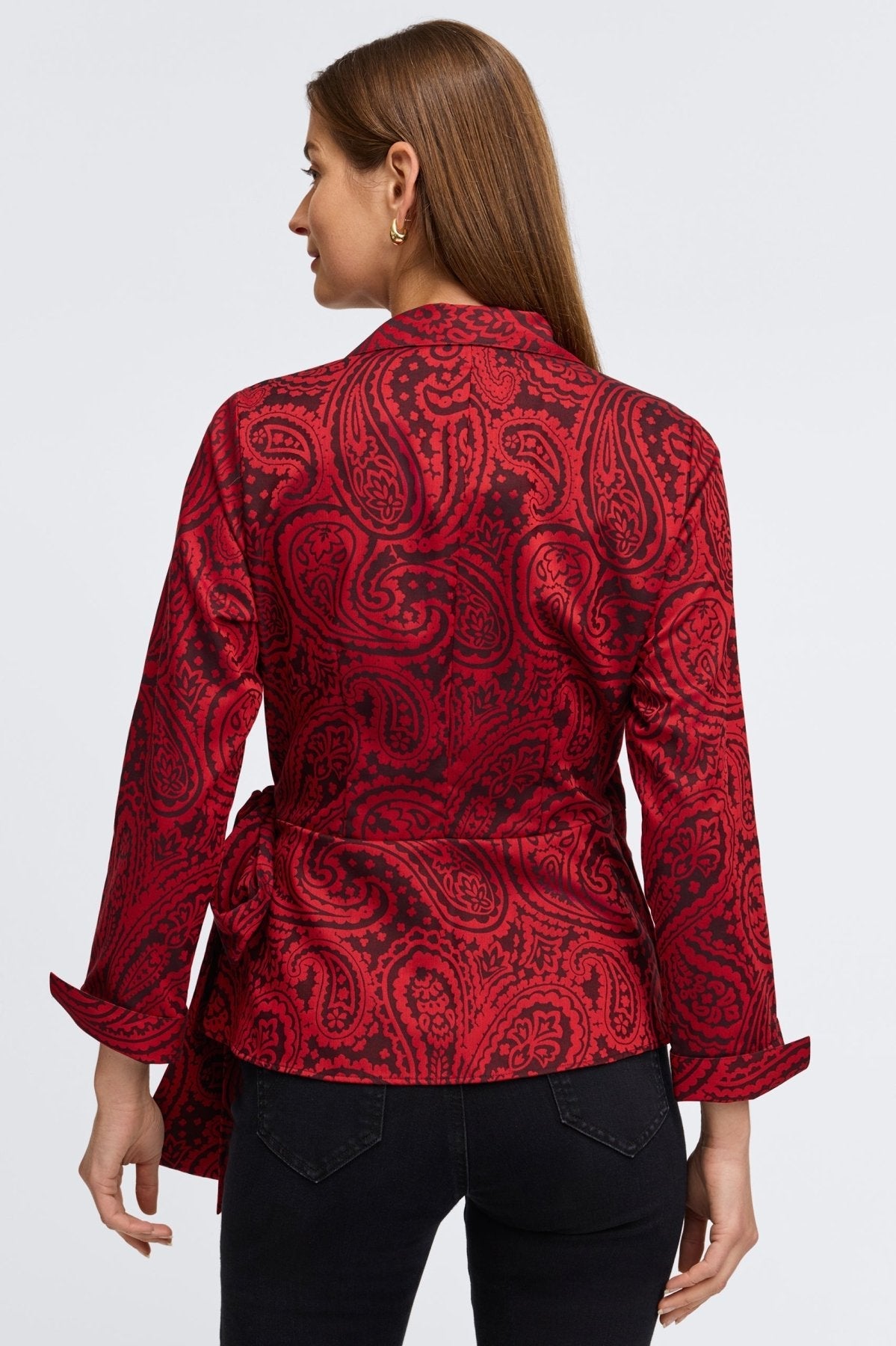 #color_Red Paisley Jacquard