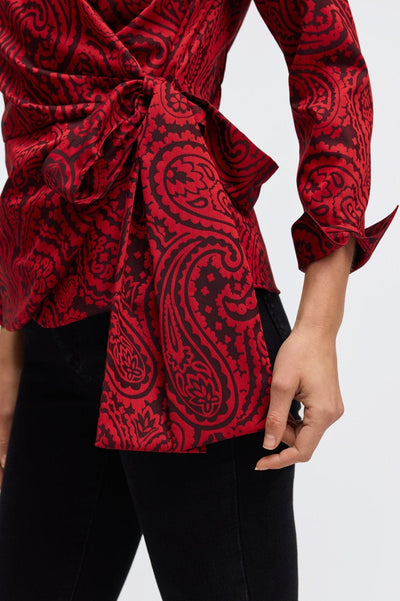 #color_Red Paisley Jacquard