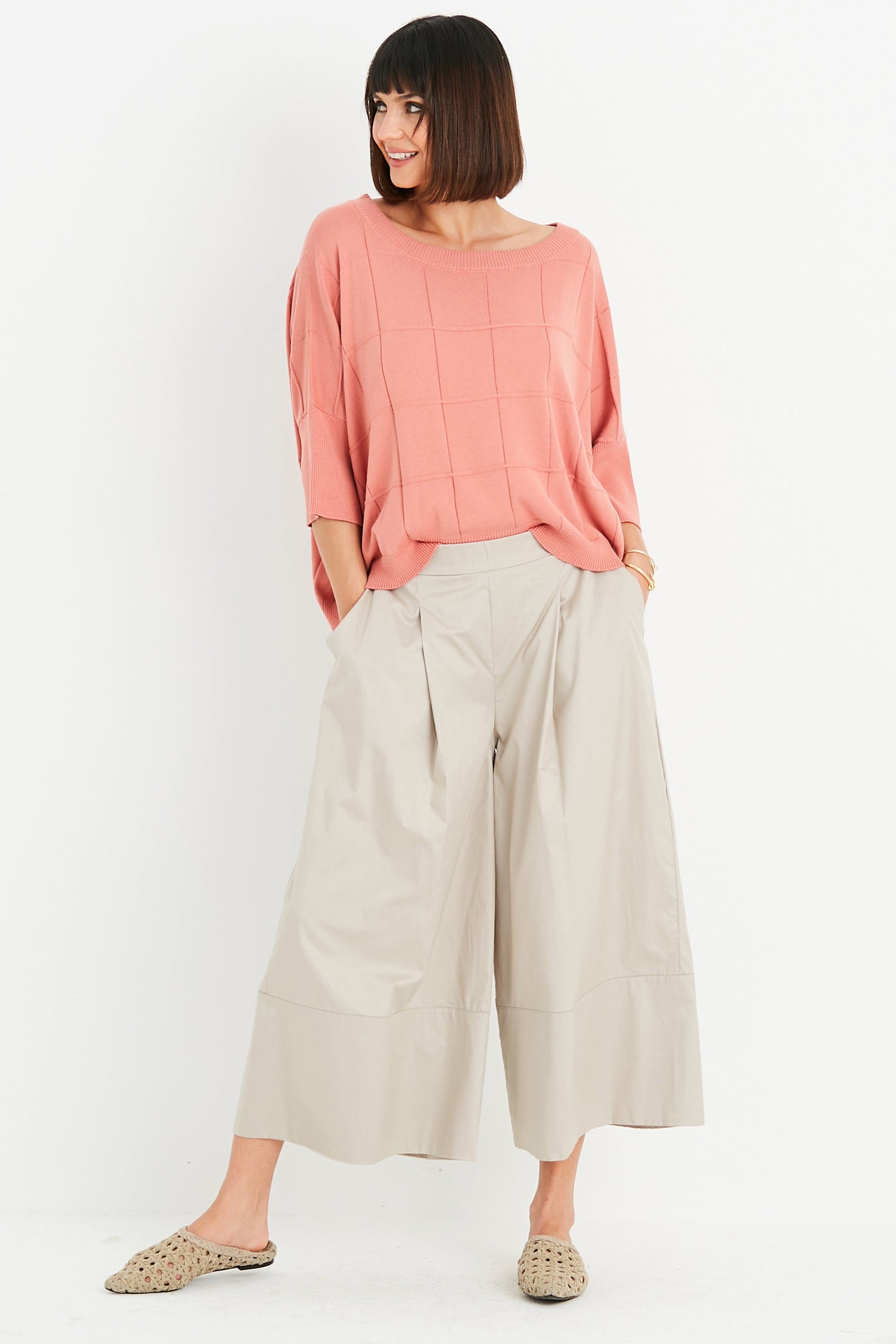 Cotton Gaucho Pants