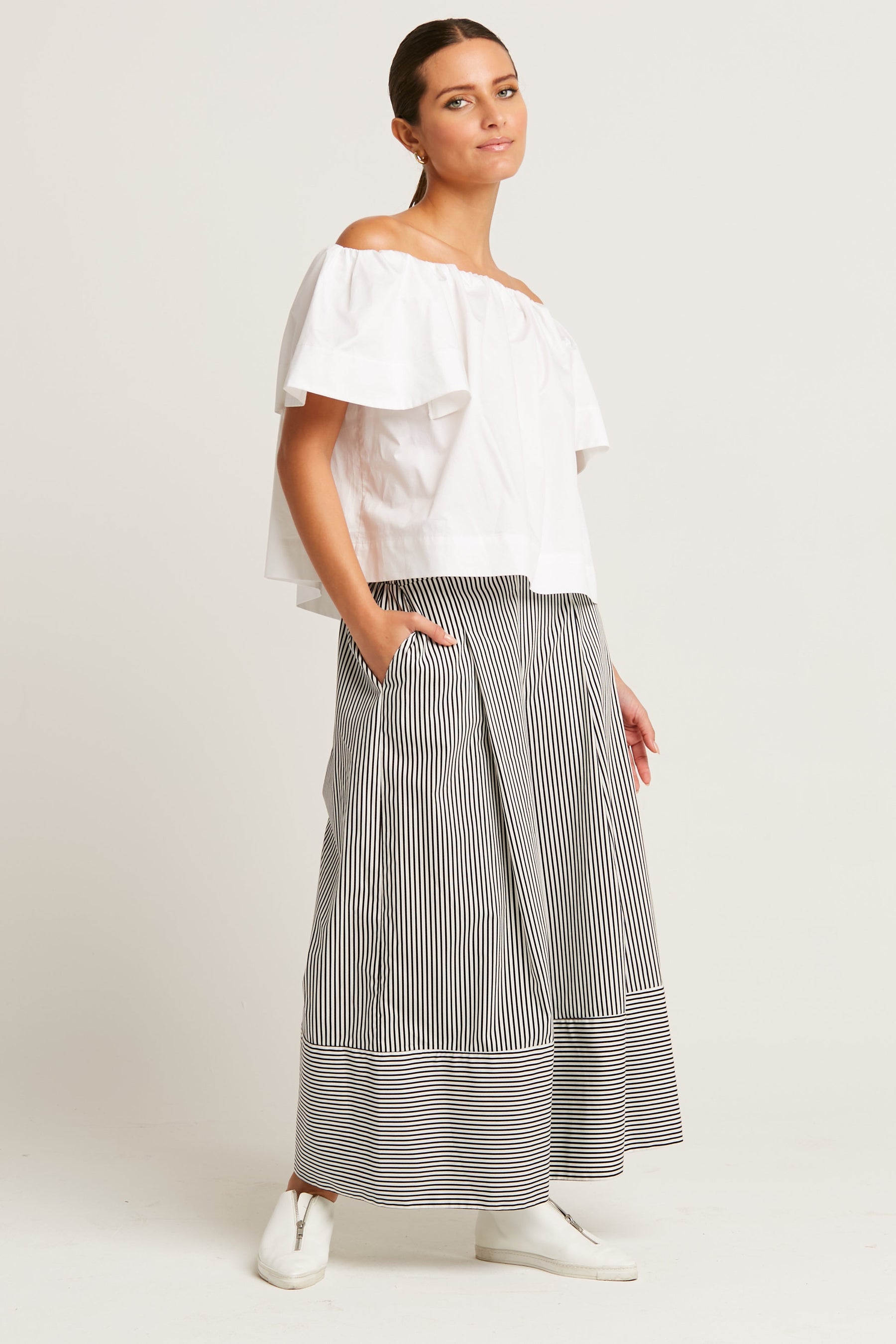 Cotton Gaucho Pants
