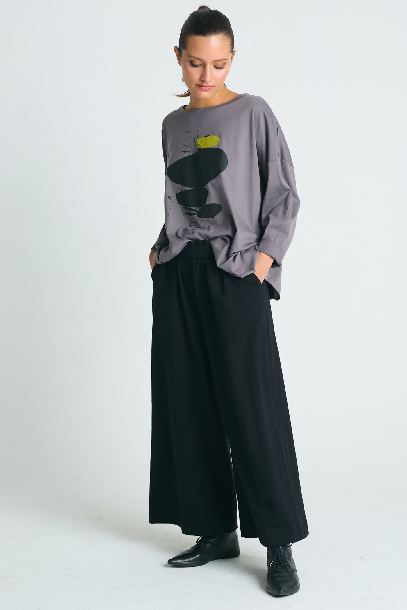 French Terry Flooded Pants