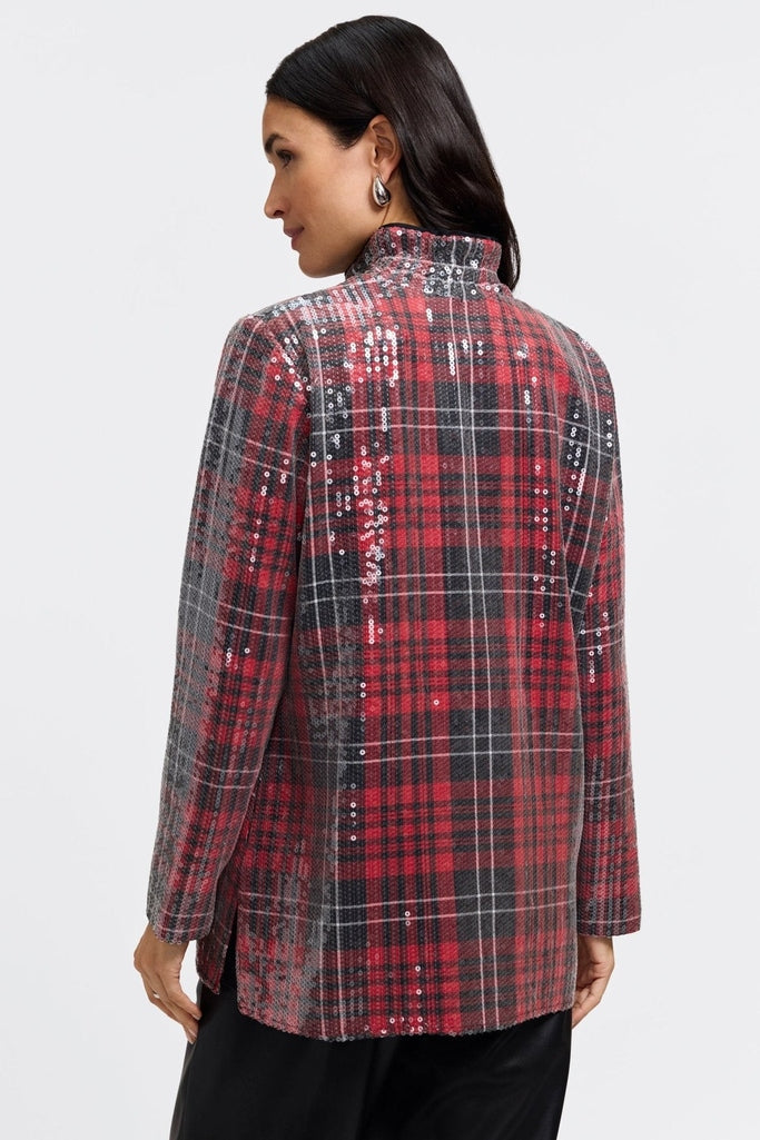 #color_sequined red plaid