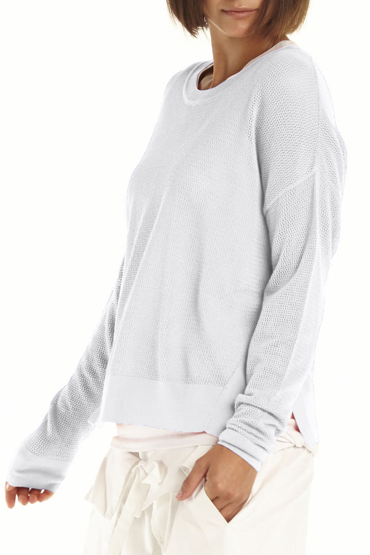 Pima Cotton Mini Seed Stitch Sweater