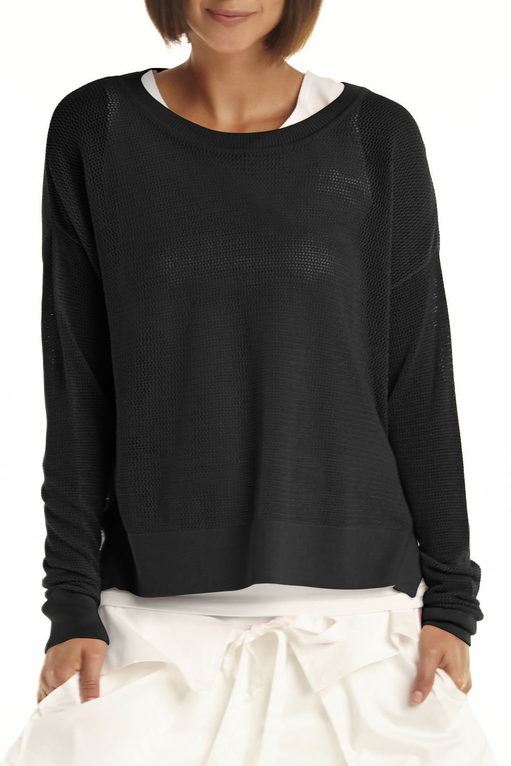 Pima Cotton Mini Seed Stitch Sweater