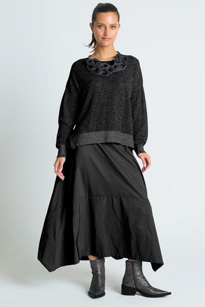 Pima Cotton Metallic Mini Seed Stitch