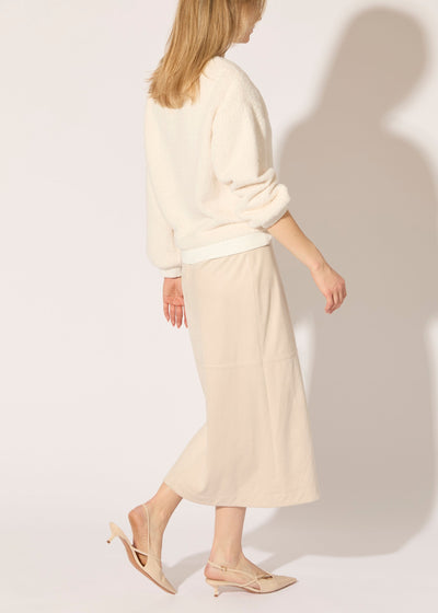 Luxe Chamois Midi Skirt
