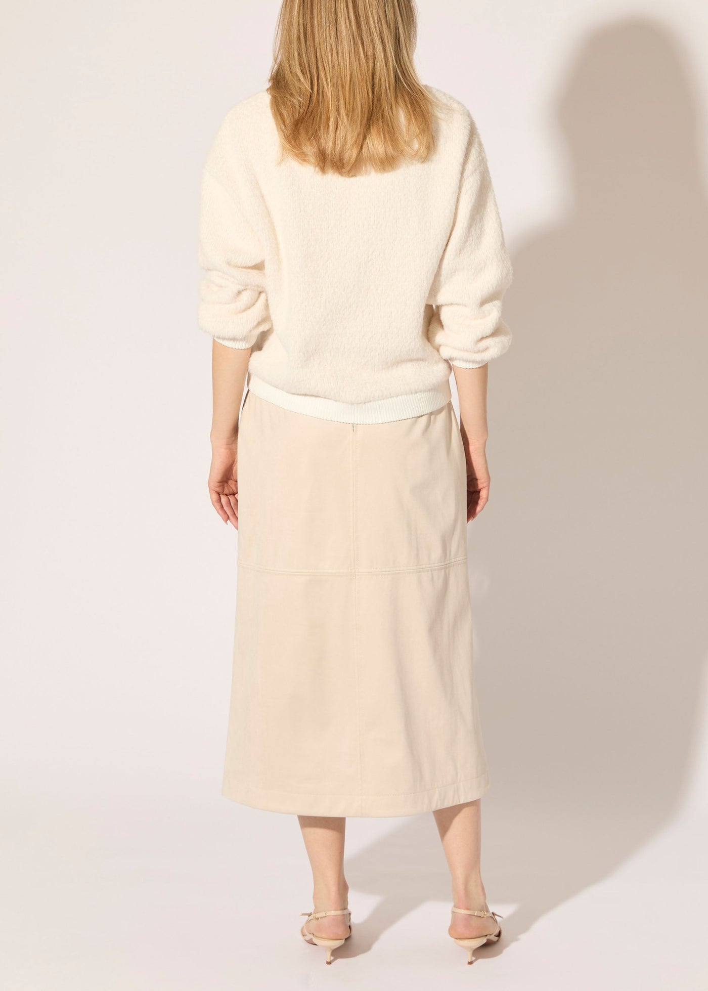 Luxe Chamois Midi Skirt