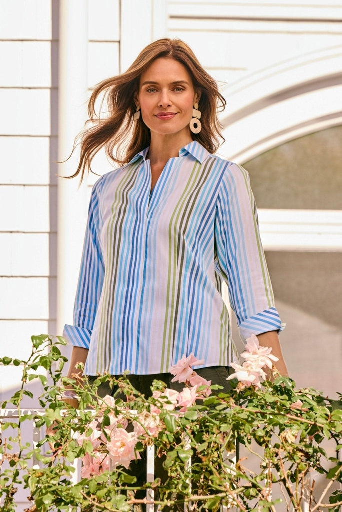 Taylor No Iron Pinpoint 3/4 Sleeve Shirt (Backup)