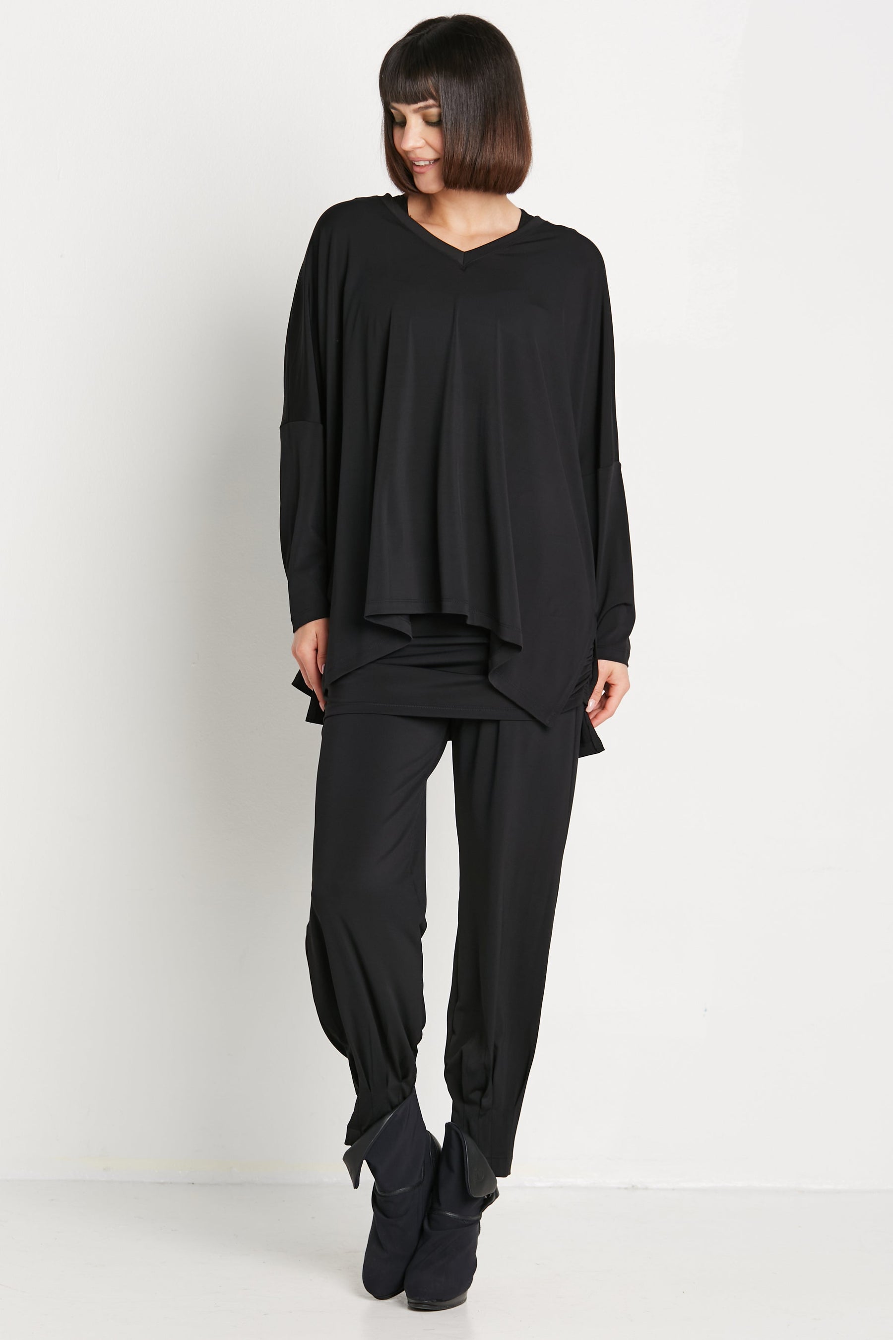 Matte Jersey Nu V Top