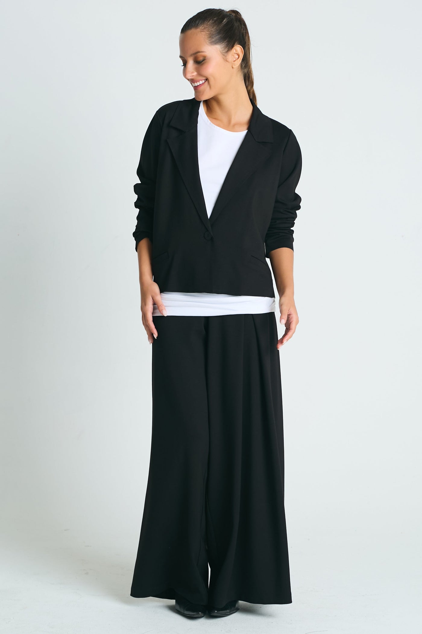 Scuba Crop Blazer