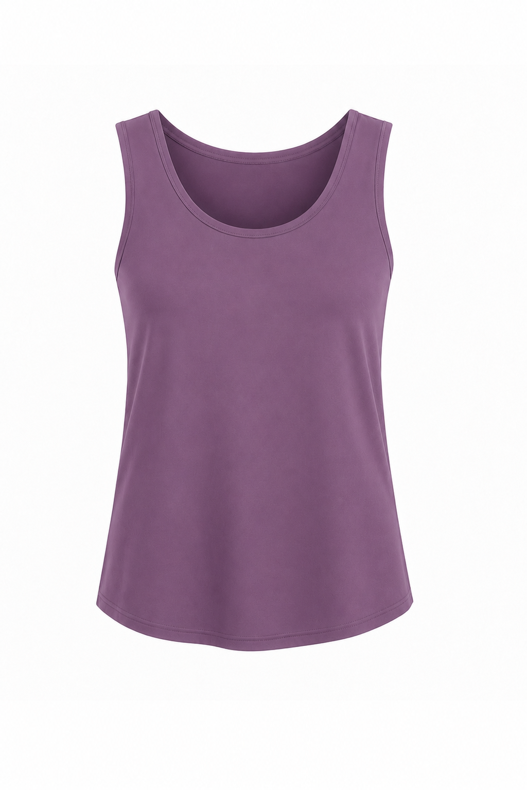Cotton Lycra Shirttail Tank - Amethyst