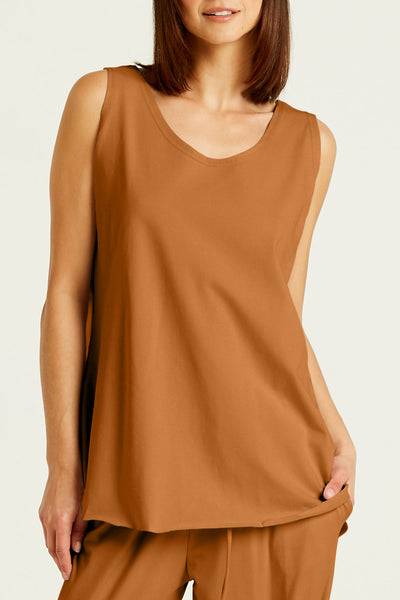 Cotton Lycra Shirttail Tank
