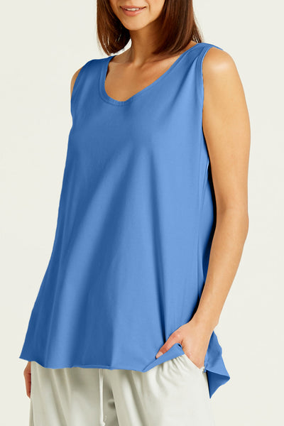 Cotton Lycra Shirttail Tank