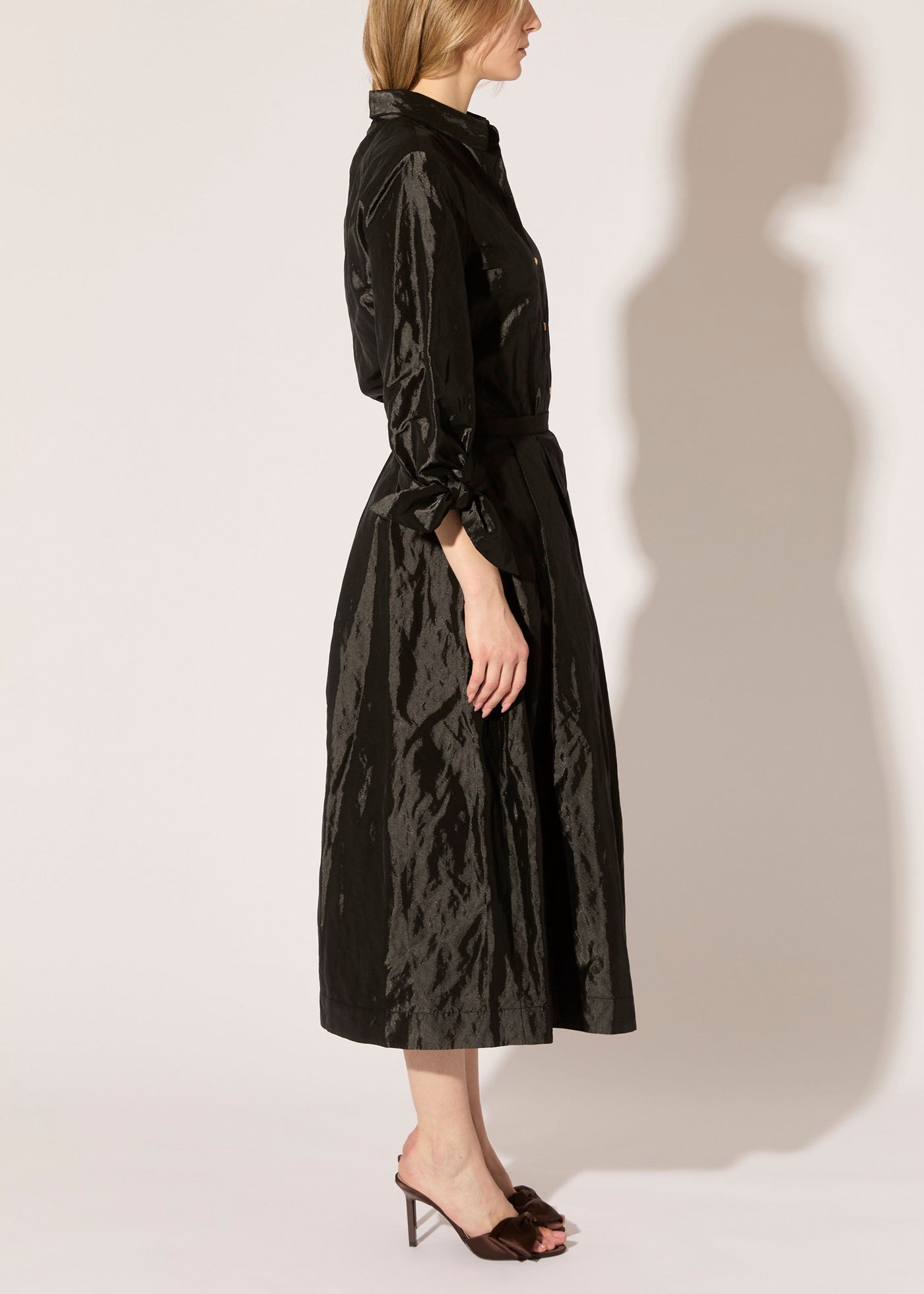 Metallic Taffeta Skirt