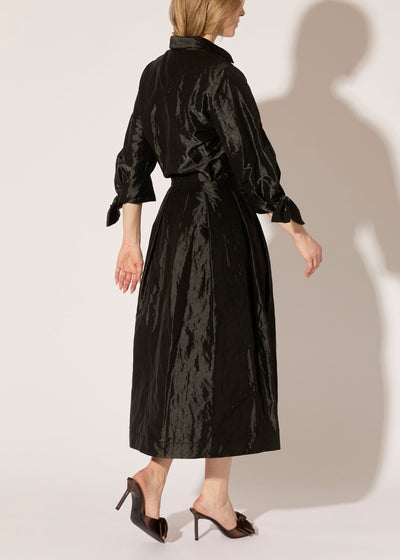 Metallic Taffeta Skirt