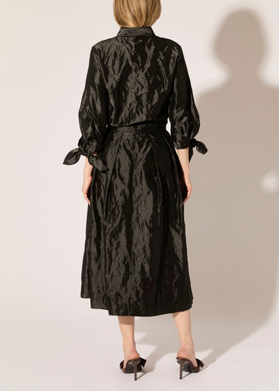 Metallic Taffeta Skirt