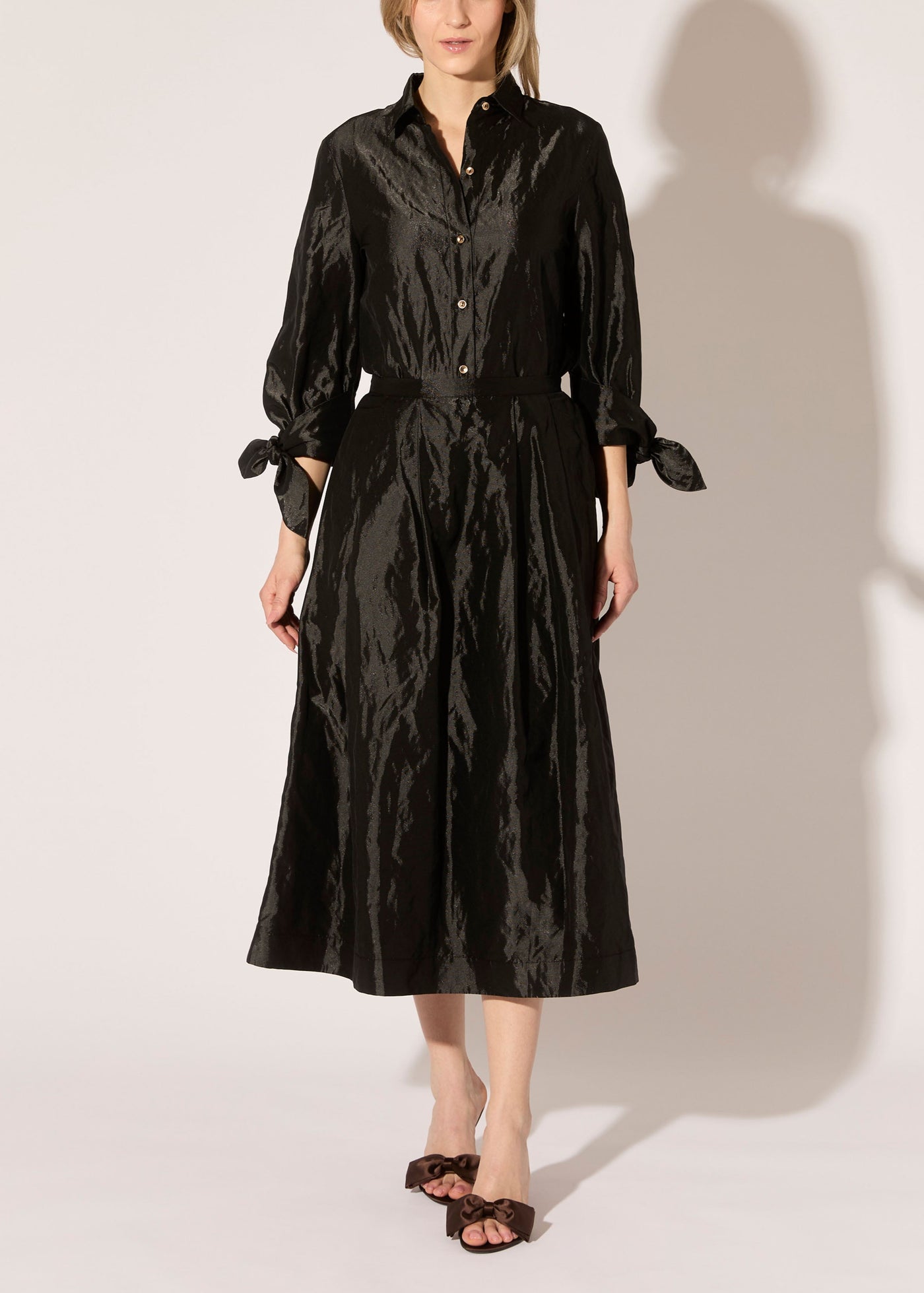 Metallic Taffeta Skirt