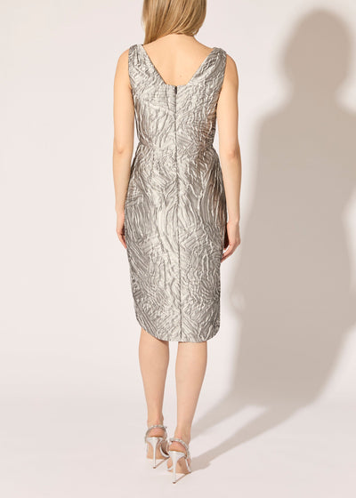 Foliage Relief Jacquard Dress - PREORDER