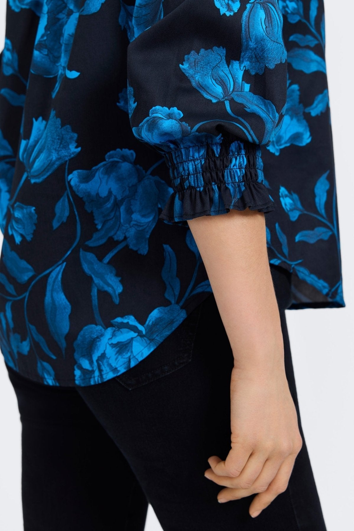 Olivia Midnight Rose 3/4 Sleeve Shirt