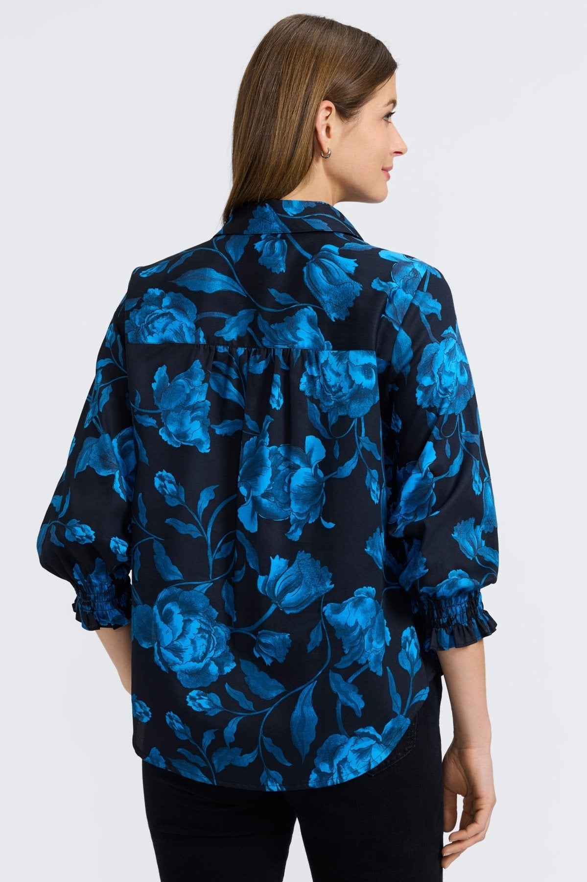 Olivia Midnight Rose 3/4 Sleeve Shirt