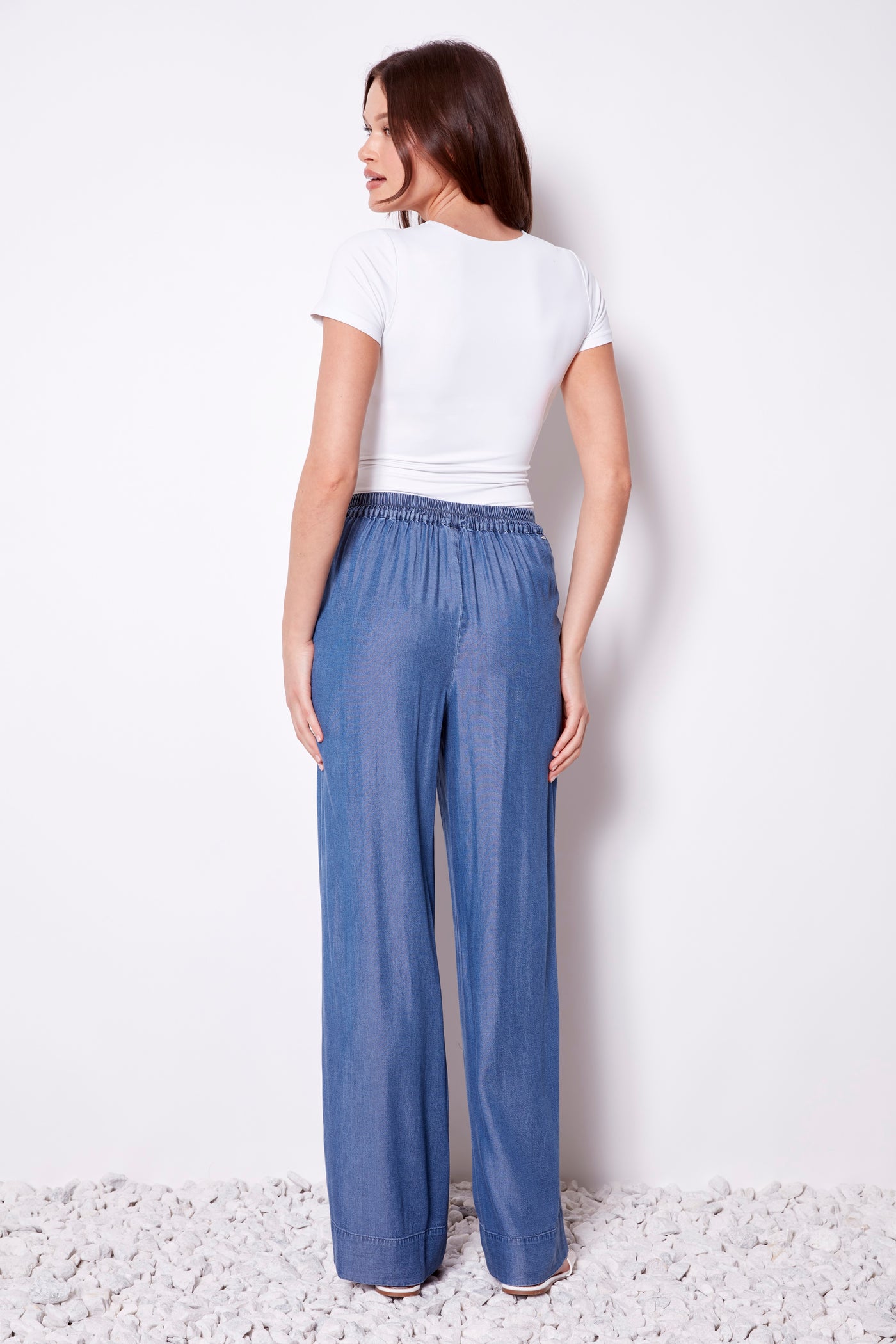 WIDE LEG TENCEL PANT 68284